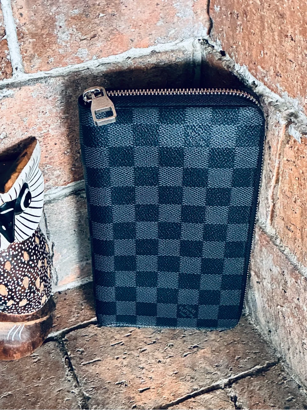 🏴‍☠️ Louis Vuitton Graphite Zippy Large Wallet Organizer or Clutch  EUC